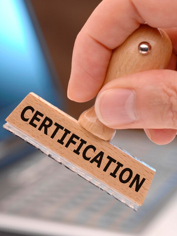 Professional certification services